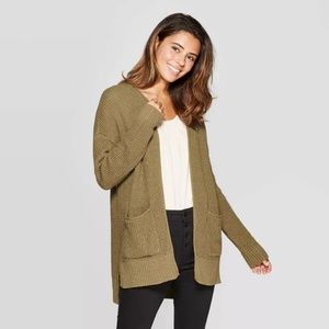 Cardigan Sweater loose fit knitted look